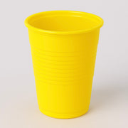 Pahare din plastic galbene - set de 50 bucăți