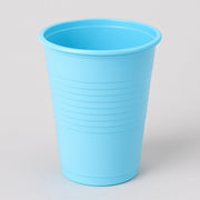 Pahare din plastic albastru deschis - set de 50 bucăți