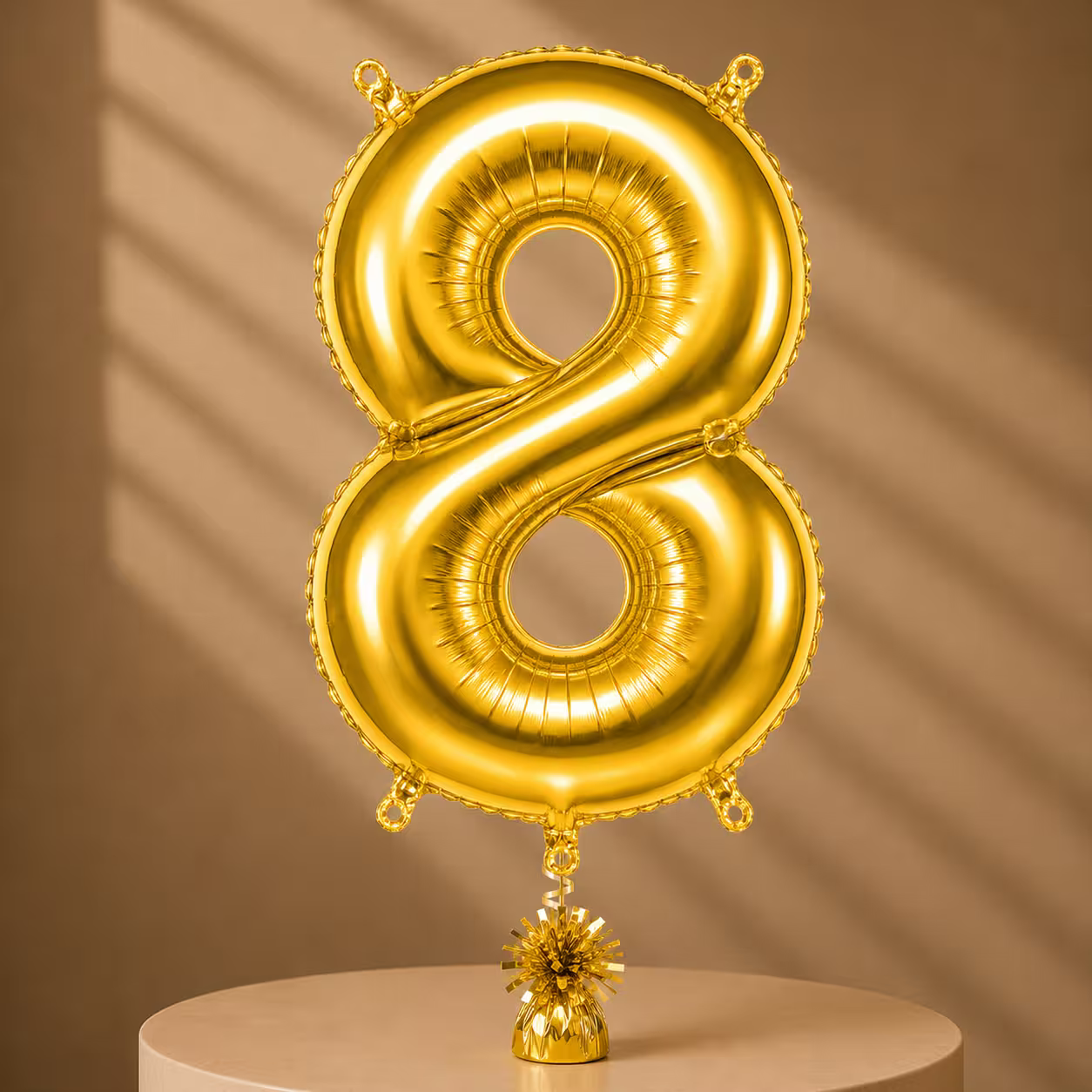 Balon din folie cifra 0 auriu pentru aniversare