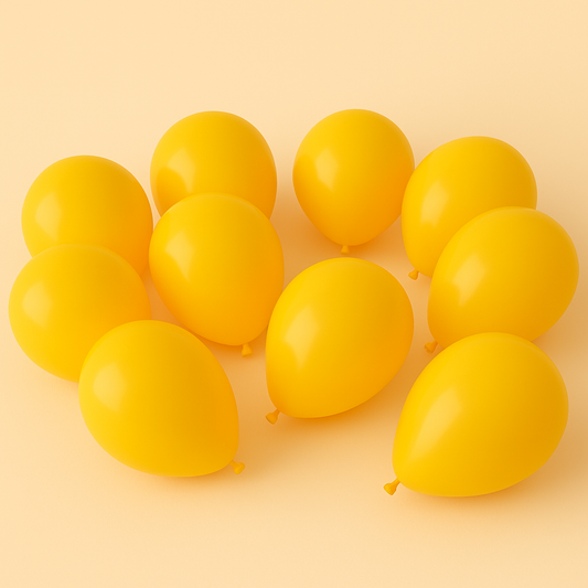 Baloane din latex galbene 26 cm - set de 100 bucăți