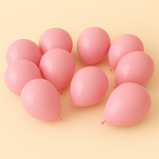 Baloane din latex roz deschis 26 cm - set de 100 bucăți