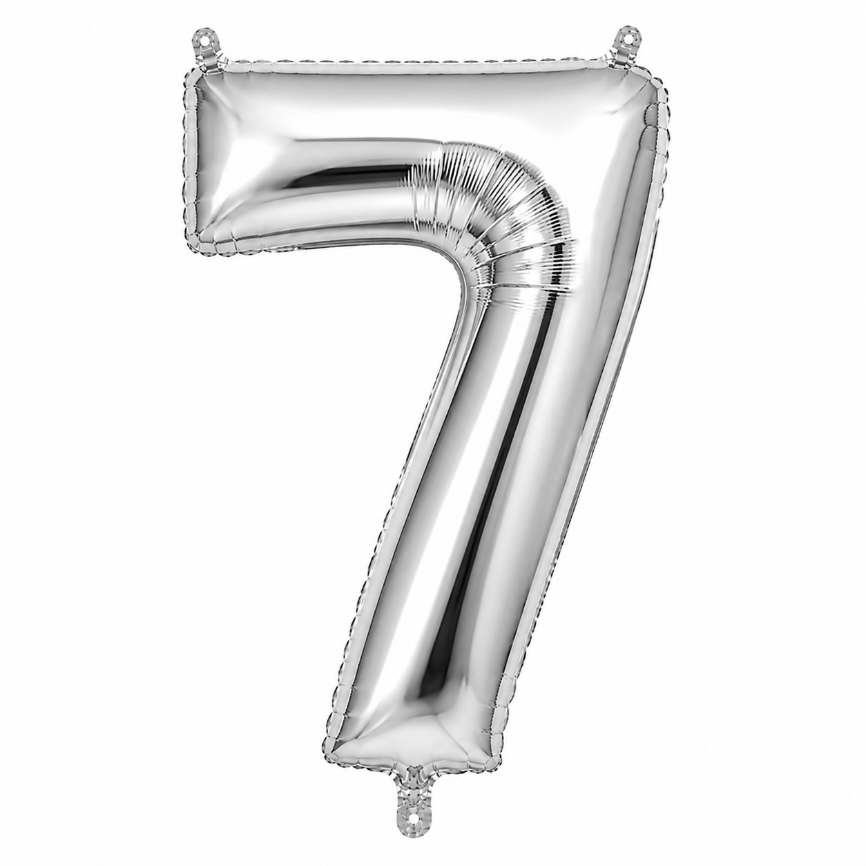 Balon Folie Cifra 7 Argintiu - 66 cm