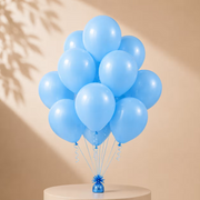 Set de baloane din latex albastru deschis pentru petrecere